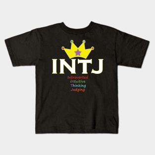 INTJ - Typography Design Kids T-Shirt